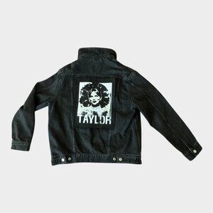 Taylor Swift screenprint patch (large) on canvas - handmade one of a kind